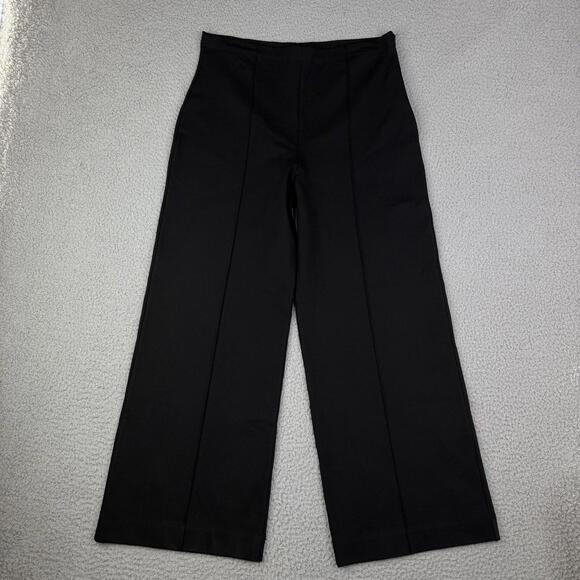 Ripley Rader Black Ponte Knit Wide Leg Pants Women's 1X (30x26)